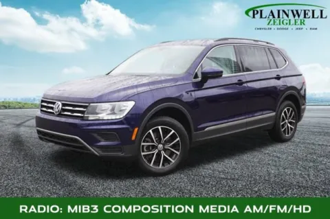 Blue 2021 Volkswagen Tiguan 2.0T SE for sale in Plainwell, MI