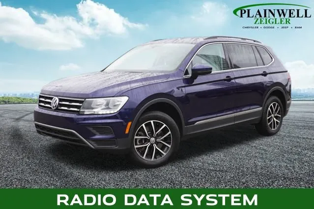 Blue 2021 Volkswagen Tiguan 2.0T SE for sale in Plainwell, MI