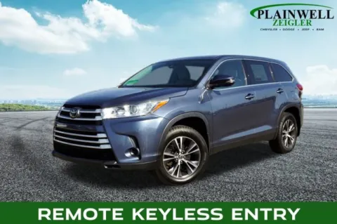 Blue 2019 Toyota Highlander LE for sale in Plainwell, MI