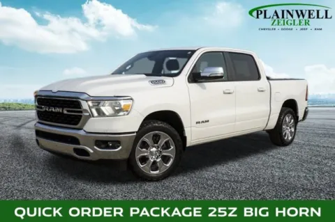 White 2022 Ram 1500 Big Horn/Lone Star for sale in Plainwell, MI