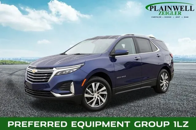 Blue 2022 Chevrolet Equinox Premier for sale in Plainwell, MI