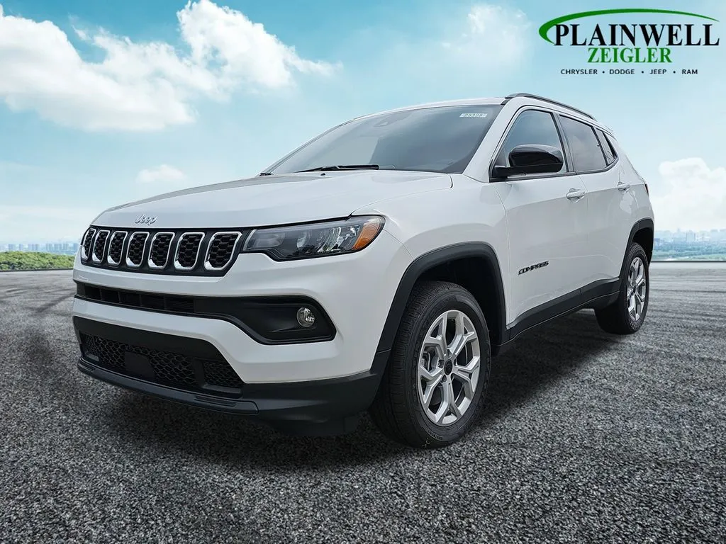White 2025 Jeep Compass Latitude for sale in Plainwell, MI