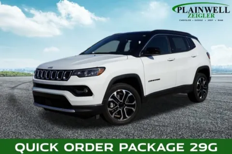 White 2023 Jeep Compass Limited for sale in Plainwell, MI
