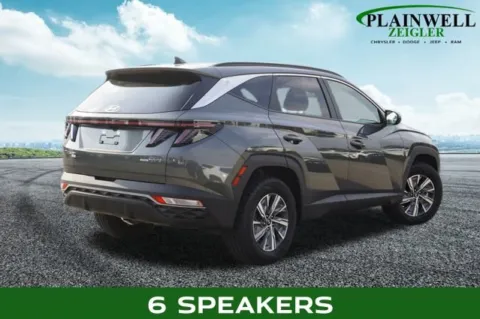 Another view of 2023 Hyundai Tucson Hybrid Blue for sale in Plainwell, MI at Zeigler Chrysler Dodge Jeep Ram of Plainwell