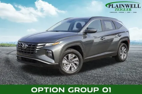 Gray 2023 Hyundai Tucson Hybrid Blue for sale in Plainwell, MI