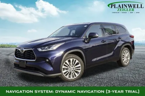 Blue 2022 Toyota Highlander Platinum for sale in Plainwell, MI