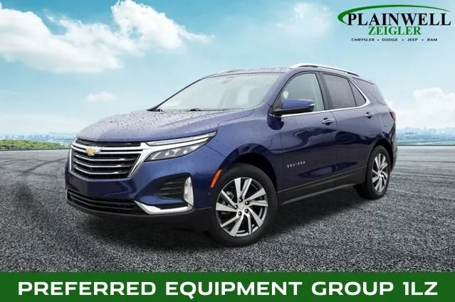 Blue 2022 Chevrolet Equinox Premier for sale in Plainwell, MI