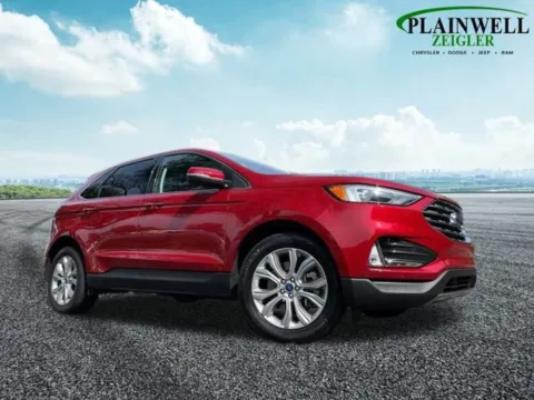 Red 2022 Ford Edge Titanium for sale in Plainwell, MI