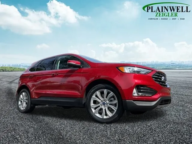 Red 2022 Ford Edge Titanium for sale in Plainwell, MI