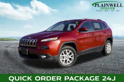 Red 2017 Jeep Cherokee Latitude for sale in Plainwell, MI