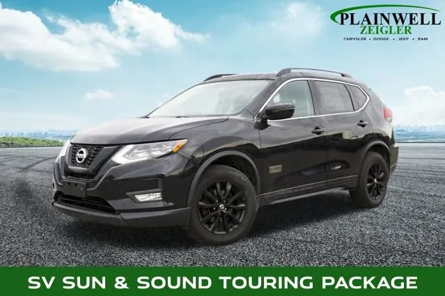 Black 2017 Nissan Rogue SV for sale in Plainwell, MI
