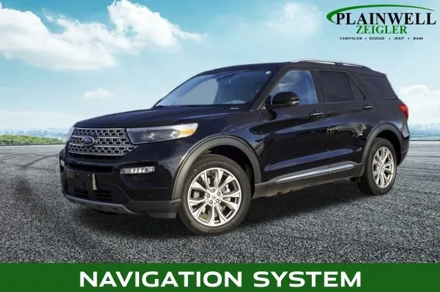 Black 2022 Ford Explorer Limited for sale in Plainwell, MI