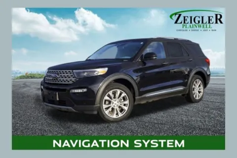 Black 2022 Ford Explorer Limited for sale in Plainwell, MI