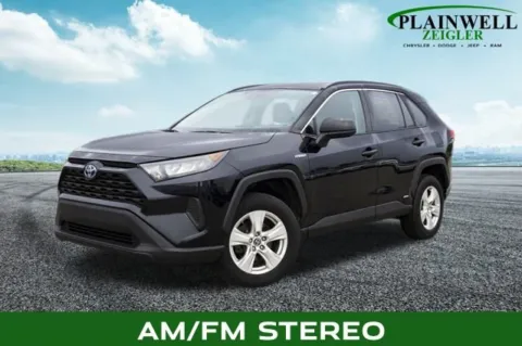 Black 2021 Toyota RAV4 Hybrid LE for sale in Plainwell, MI