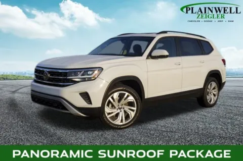White 2023 Volkswagen Atlas 3.6L V6 SE w/Technology for sale in Plainwell, MI