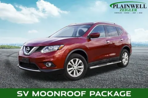 Red 2016 Nissan Rogue SV for sale in Plainwell, MI