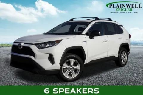 White 2021 Toyota RAV4 Hybrid LE for sale in Plainwell, MI