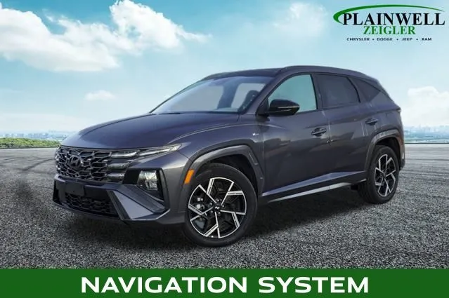 Gray 2025 Hyundai Tucson Hybrid N Line for sale in Plainwell, MI