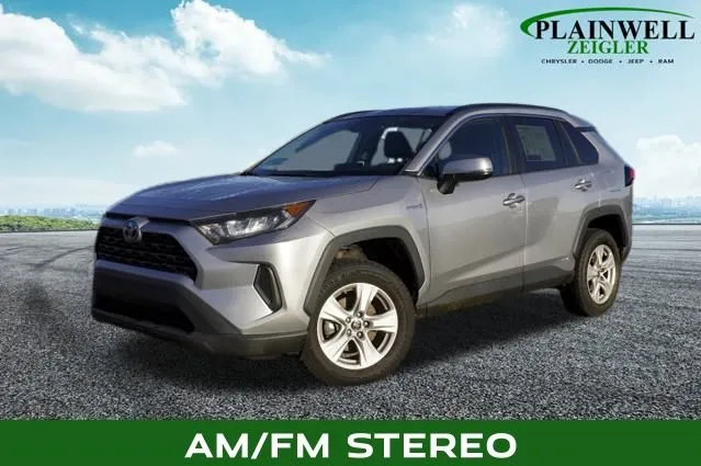 Silver 2021 Toyota RAV4 Hybrid LE for sale in Plainwell, MI