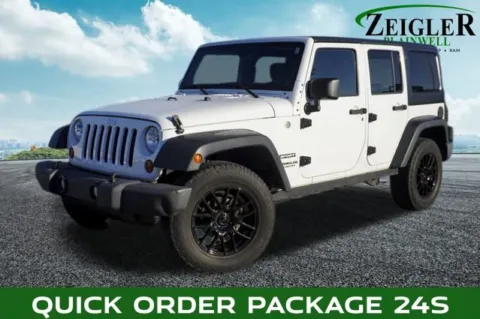 White 2013 Jeep Wrangler Unlimited Sport for sale in Plainwell, MI