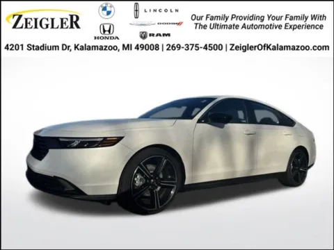 White 2025 Honda Accord Hybrid Sport for sale in Kalamazoo, MI