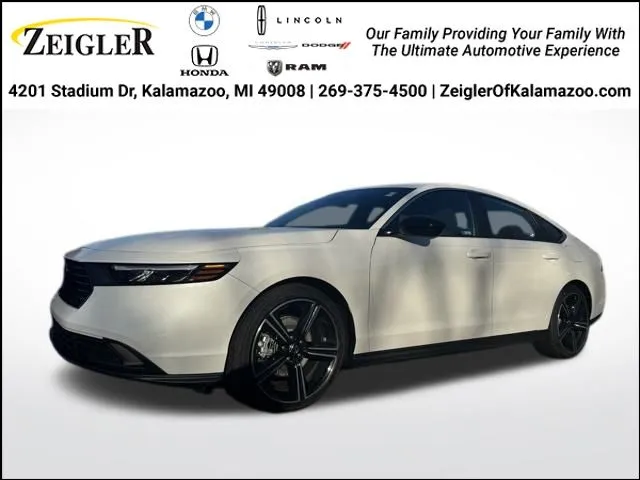 White 2025 Honda Accord Hybrid Sport for sale in Kalamazoo, MI
