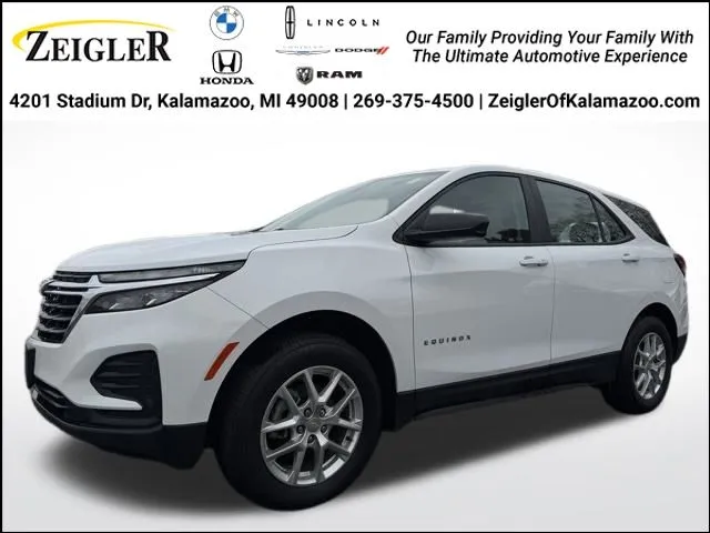 White 2023 Chevrolet Equinox LS for sale in Kalamazoo, MI