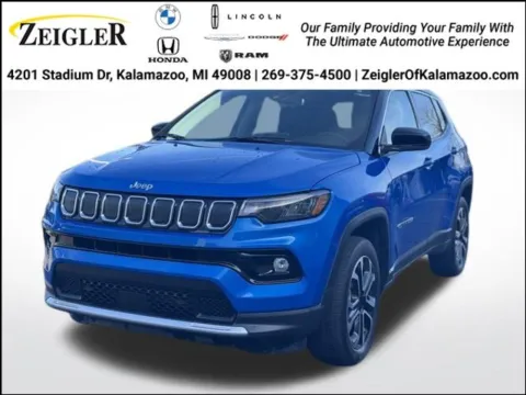 Blue 2022 Jeep Compass Limited for sale in Kalamazoo, MI