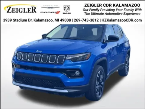 Blue 2022 Jeep Compass Limited for sale in Kalamazoo, MI