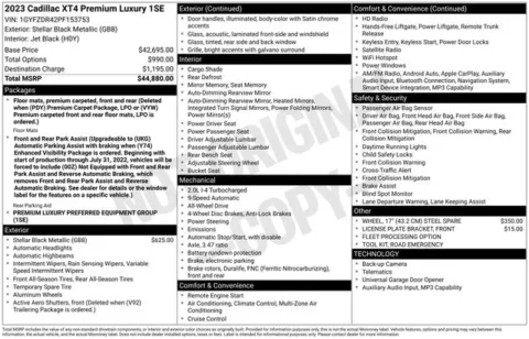 More photos of 2023 Cadillac XT4 Premium Luxury at Zeigler BMW of Kalamazoo, MI