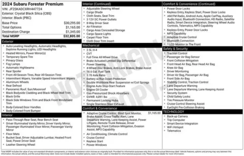 More photos of 2024 Subaru Forester Premium at Zeigler BMW of Kalamazoo, MI