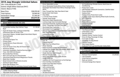 More photos of 2018 Jeep Wrangler Unlimited Sahara at Zeigler BMW of Kalamazoo, MI