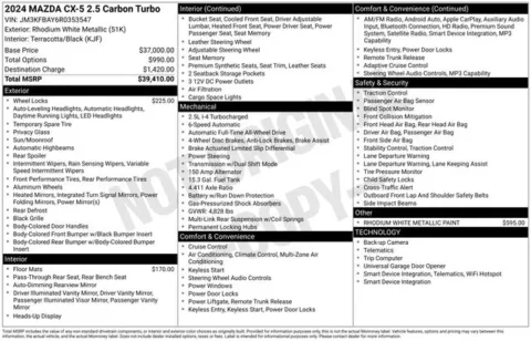 More photos of 2024 Mazda CX-5 2.5 Carbon Turbo at Zeigler BMW of Kalamazoo, MI