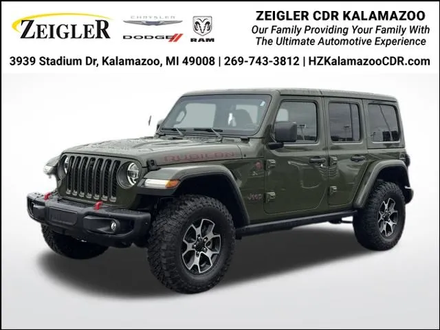 Green 2021 Jeep Wrangler Unlimited Rubicon for sale in Kalamazoo, MI