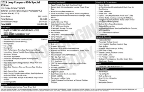 More photos of 2021 Jeep Compass 80th Special Edition at Zeigler BMW of Kalamazoo, MI