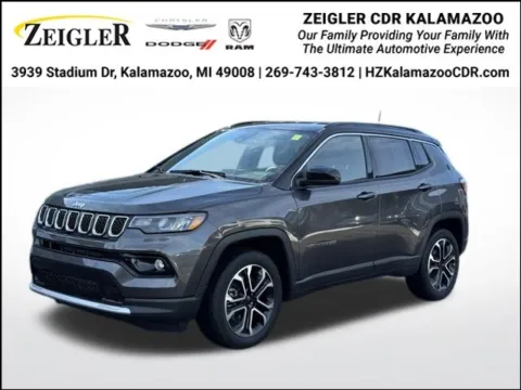 Gray 2023 Jeep Compass Limited for sale in Kalamazoo, MI