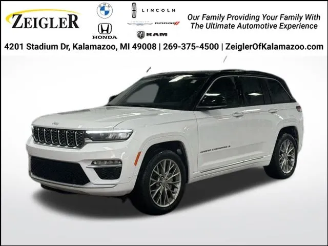 White 2025 Jeep Grand Cherokee Summit for sale in Kalamazoo, MI