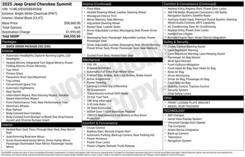 More photos of 2025 Jeep Grand Cherokee Summit at Zeigler BMW of Kalamazoo, MI