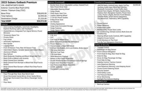 More photos of 2023 Subaru Outback Premium at Zeigler BMW of Kalamazoo, MI