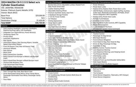 More photos of 2024 Mazda CX-5 2.5 S Select Package at Zeigler BMW of Kalamazoo, MI