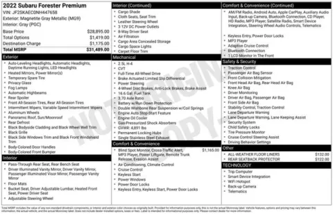 More photos of 2022 Subaru Forester Premium at Zeigler BMW of Kalamazoo, MI