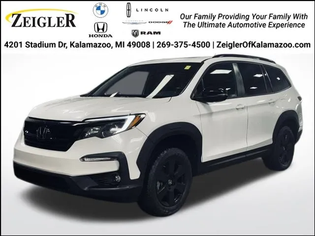 White 2022 Honda Pilot TrailSport for sale in Kalamazoo, MI