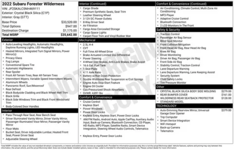 More photos of 2022 Subaru Forester Wilderness at Zeigler BMW of Kalamazoo, MI