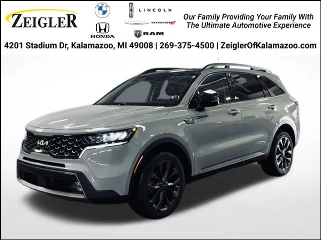 Gray 2022 Kia Sorento X-Line EX for sale in Kalamazoo, MI