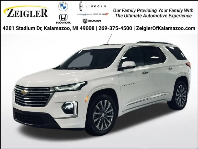 White 2022 Chevrolet Traverse Premier for sale in Kalamazoo, MI