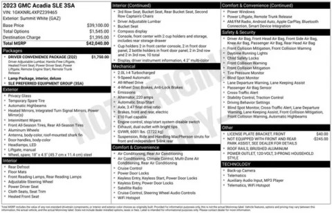 More photos of 2023 GMC Acadia SLE at Zeigler BMW of Kalamazoo, MI