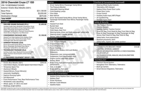 More photos of 2016 Chevrolet Cruze LT at Zeigler BMW of Kalamazoo, MI