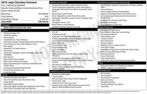 More photos of 2018 Jeep Cherokee Overland at Zeigler BMW of Kalamazoo, MI