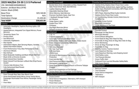 More photos of 2025 Mazda CX-30 2.5 S Preferred Package at Zeigler BMW of Kalamazoo, MI