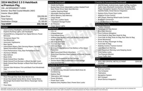 More photos of 2024 Mazda Mazda3 2.5 S Premium Package at Zeigler BMW of Kalamazoo, MI